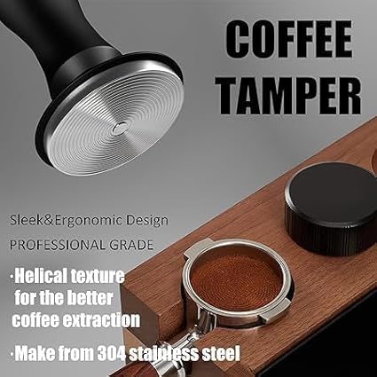 KYONANO 53.3mm Espresso Tamper, 30lb Spring-Loaded Calibrated Coffee Tamper, 304 Stainless Steel, Anodized Aluminum Handle, Barista Tamper Suit for Breville Espresso Machine