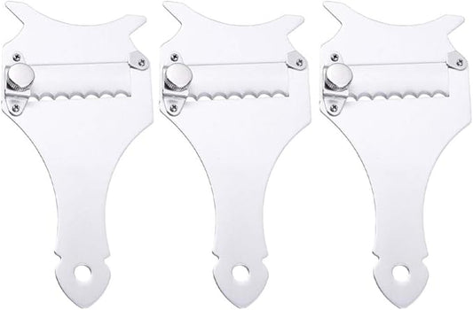 Luxshiny 3pcs Stainless Steel Truffle Cutter and Chocolate Slicer with Sharp Blade for Precise Slicing, Sturdy Silver Vegetable Peeler Tool for Kitchen Baking Supplies and Food Preparation by Luxshiny