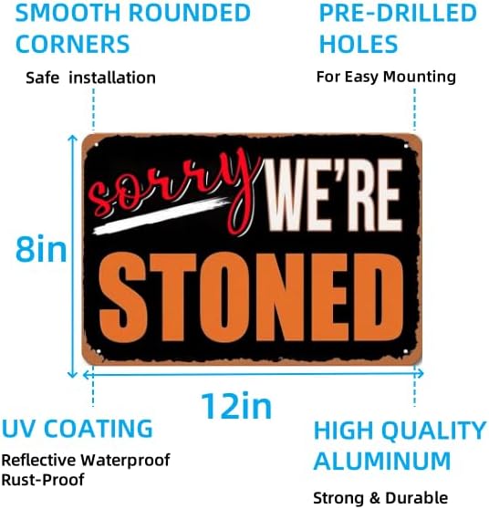 Fun Decorative Sign - Vintage Metal Tin Wall Art for the Man Den, Bar, Dorm or Garage - 420 Style Room Decor, 8x12 Inch - Image 6