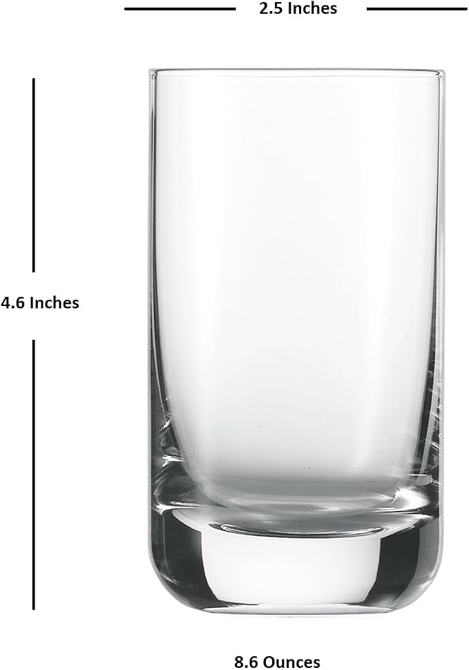 Schott Zwiesel Tritan Crystal Glass Convention Barware Collection Tumbler/Highball Cocktail Glass, 8.6 Ounce, Set of 6 - Image 2