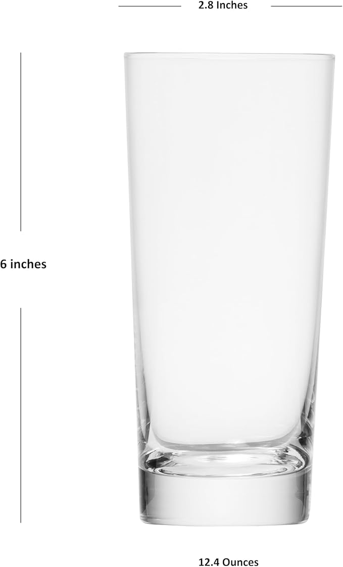 Schott Zwiesel Basic Bar Designed by World Renowned Mixologist Charles Schumann Tritan Crystal Glass, Long Drink Cocktail Glass, 12.4-Ounce, Set of 6 - Image 2