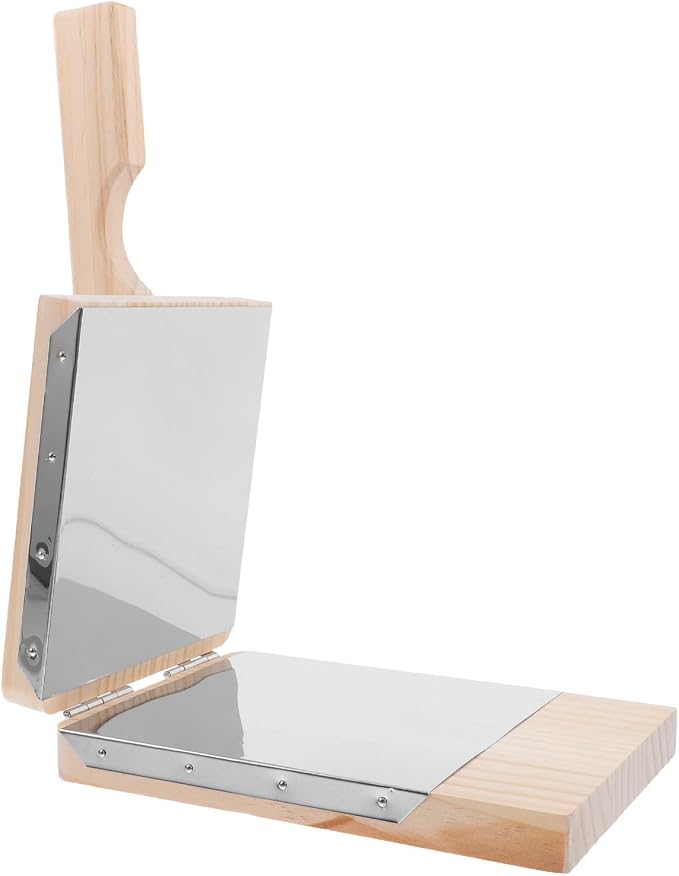 GALPADA Wood Dumpling Press Dumpling Maker Manual Dough Pressing Tool Easy to Use Sturdy Wooden for Kitchen Cooking and Food Preparation by GALPADA