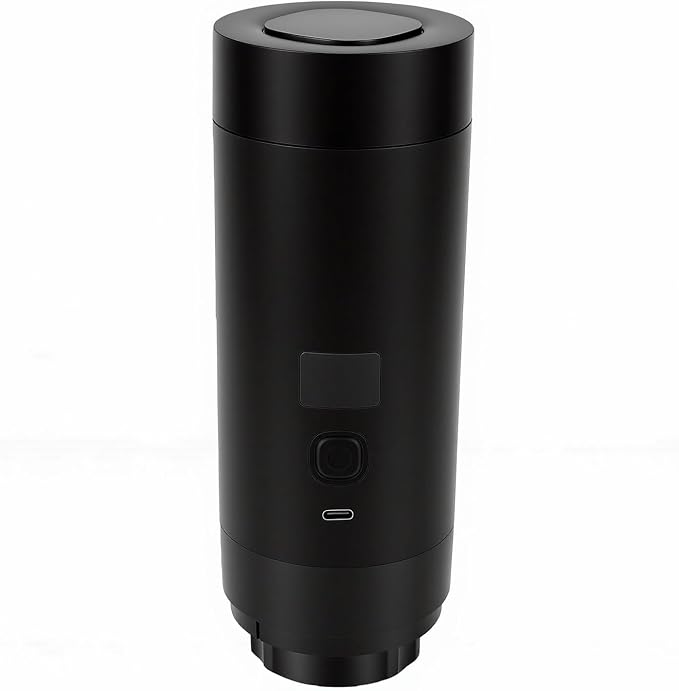 Dpofirs Portable Coffee Maker, Cordless Capsule and Ground Coffee Machine with 200ml Capacity and 7800mAh Battery, for Car Outdoor Travel and Camping by Dpofirs