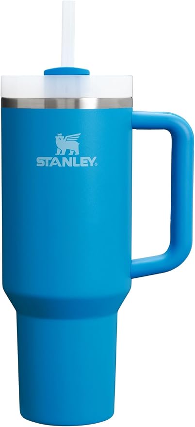 STANLEY Quencher H2.0 Flow State Tumbler, 40 oz, Azure | Handle and Straw | 3-Position Lid | Cup Holder Compatible for Travel | Insulated Stainless Steel Cup | BPA-Free by Unknown