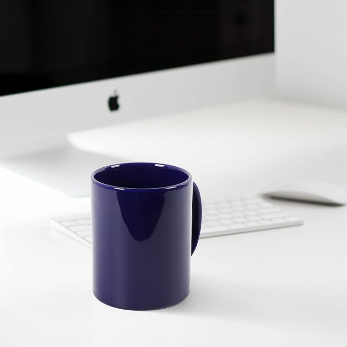 Large Coffee Mugs, 22 OZ(650ml) Extra Coffee Mug Set of 2, Smooth Ceramic Boss Cups, Big Capacity and Large Handle, for Dad Men, Blue - Image 4
