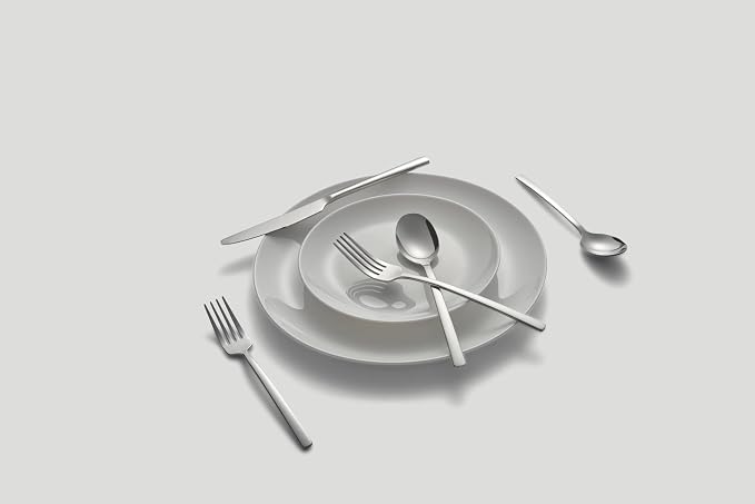 Cambridge Silverware Set, Beacon Mirror 20-Piece Flatware Set, Service For 4, 18/0 Stainless Steel, Dishwasher Safe, Flatware Cutlery Sets, Utensils, Knives Spoons And Forks, Home (Silver, 20 Pieces) - Image 3