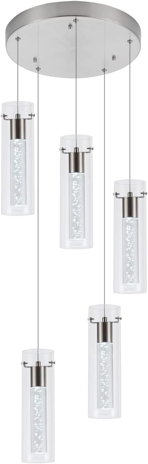 Pendant Lights Kitchen Island Brushed Nickel, 3000K-6000K Dimmable LED Pendant Light Fixtures with Remote, Modern Kitchen Pendant Lighting Over Island for Dining Room & Bar Counter - Image 8