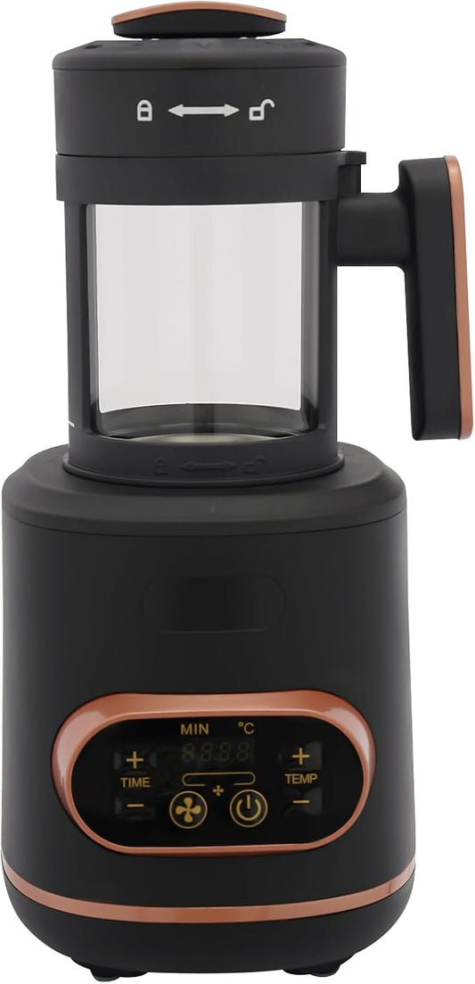 Electric Coffee Bean Roaster Machine,Home Use Coffee Bean Roaster | High Temperature Resistant Glass Cup for Home Coffee Bar,Precise Time & Temp Adjustment,110V US Plug,Visible Roasting Process by Unknown