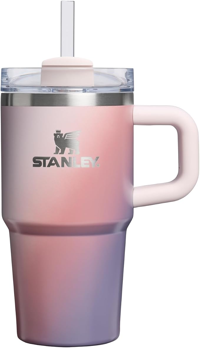 STANLEY Quencher H2.0 Flow State Tumbler, 20 oz, Dawn Spiral | Handle and Straw | 3-Position Lid | Cup Holder Compatible for Travel | Insulated Stainless Steel Cup | BPA-Free by Unknown