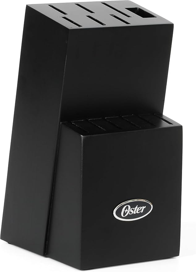 Oster Lindbergh 14 Piece Stainless Steel Kitchen Knife Block Set - Sage Green W/Black Knife Block - Cuchillos Para Cocina - Image 7