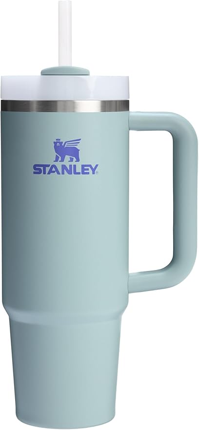 STANLEY Quencher H2.0 Flow State Tumbler, 30 oz, Blue Cactus | Handle and Straw | 3-Position Lid | Cup Holder Compatible for Travel | Insulated Stainless Steel Cup | BPA-Free by Unknown
