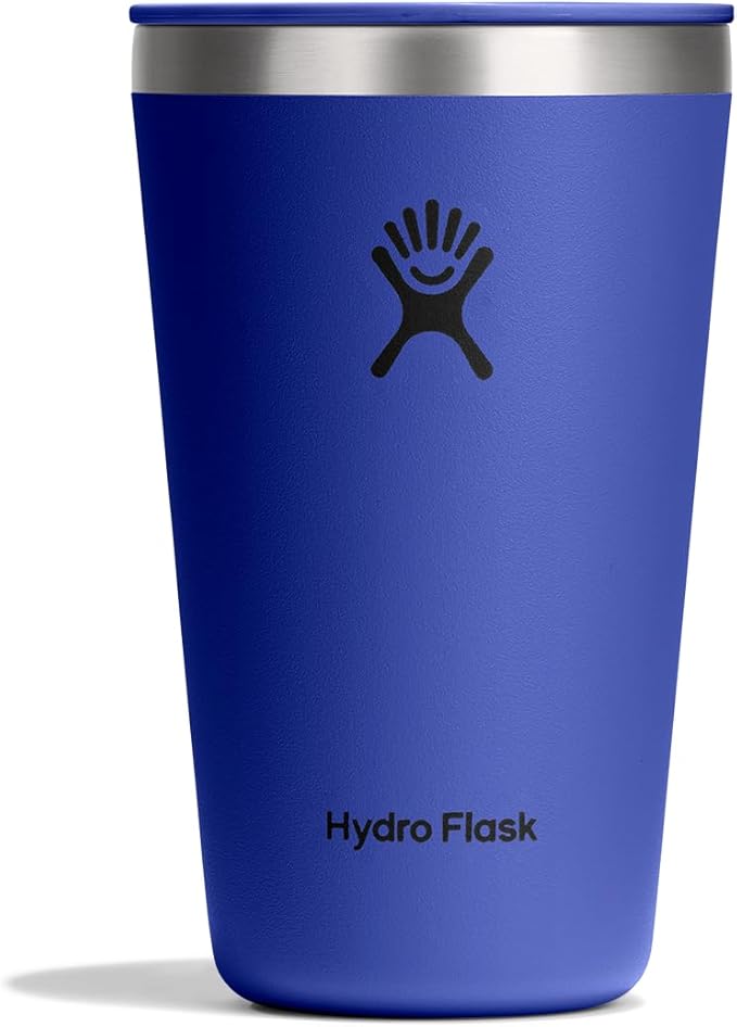 Hydro Flask All Around Tumbler Press-In Lid, Insulated Travel Mug, Stainless Steel Coffee Cup 16 Oz Capri Blue by Unknown