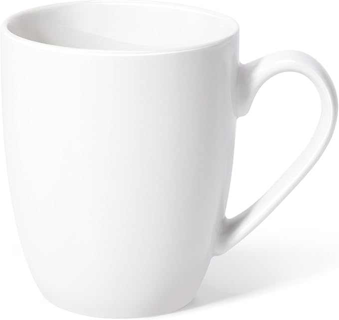 Urbanstrive 16 oz Large Coffee Mugs Set of 6 Ceramic Coffee Mug White Coffee Cups Tea Cups Idea Gift for Women Men House Warming Gifts New Home Office, White 6 Pack - Image 9