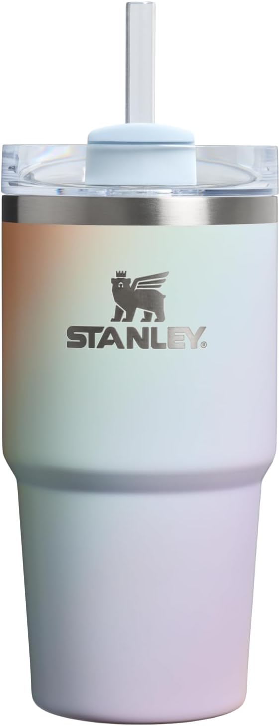 STANLEY Quencher H2.0 Flow State Tumbler, 20 oz, Sunrise Spiral | Handle and Straw | 3-Position Lid | Cup Holder Compatible for Travel | Insulated Stainless Steel Cup | BPA-Free by Unknown