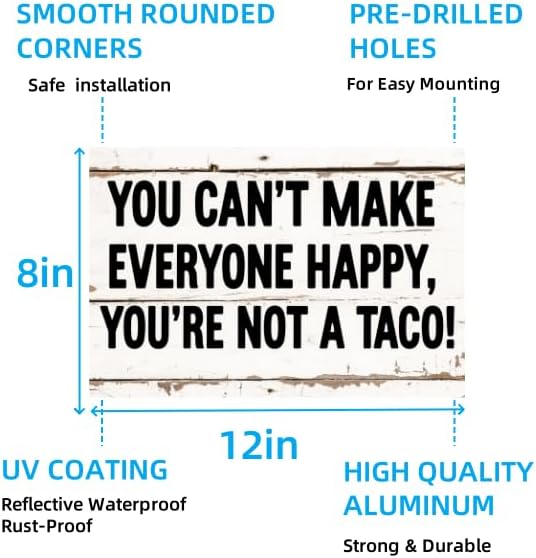 Vintage Metal Sign – Humorous Wall Decor for Kitchen, Bar, Café or Office, Retro Style Home Decoration, 8 x 12 Inches - Image 6