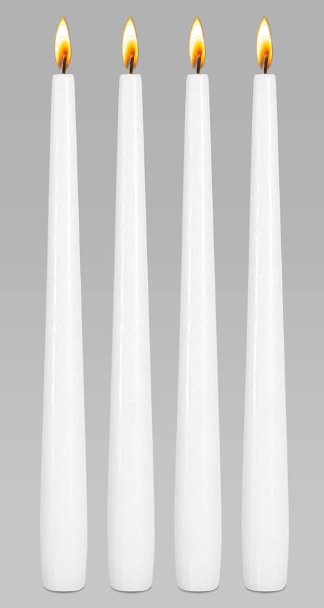 Ner Mitzvah Passover Seder Candles - 10 Hour Burn Time - European Made - Pack of 4 Taper Candles. - Image 4