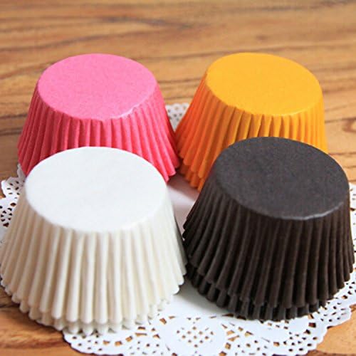 500 Packs Random Colorful Premium Greaseproof Cupcake Liners No Muffin Pan Needed Cupcakes - Image 5