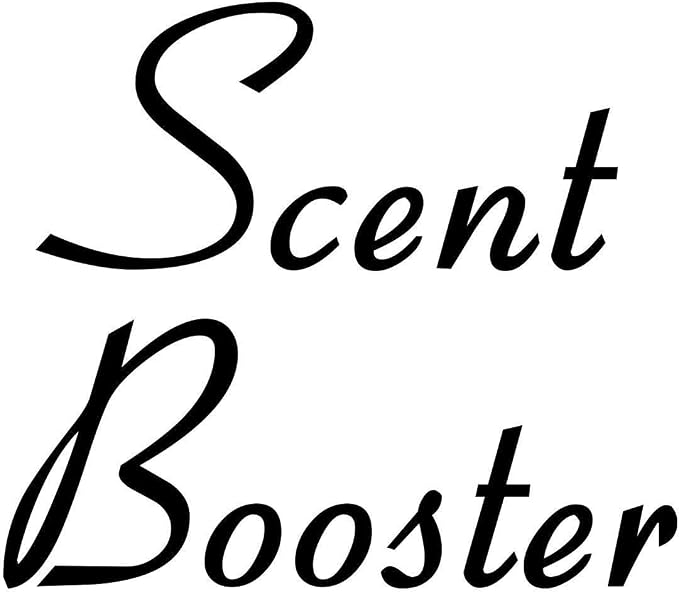 Scent Booster 3.5w x 3h Label | Laundry Room Organization | Die Cut Vinyl Decal | Black Retro Font (Sticker Only) by MinglewoodTrading