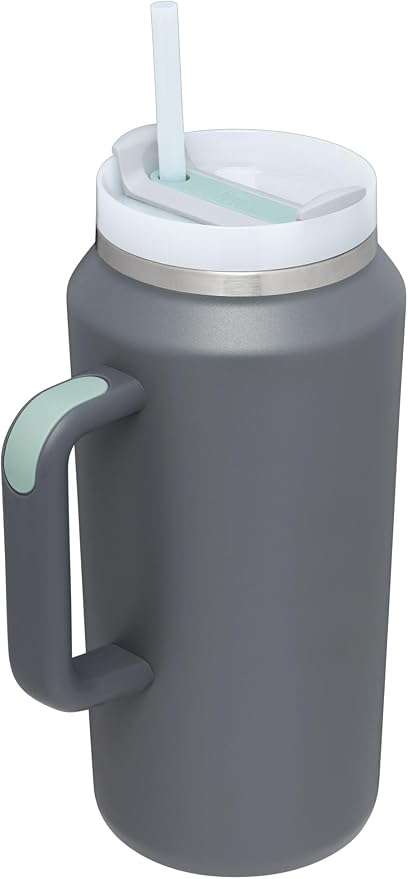STANLEY Quencher H2.0 Flow State Tumbler, 64 oz, Charcoal | Handle and Straw | 3-Position Lid | Large Capacity for Travel & Sports| Insulated Stainless Steel Cup | BPA-Free - Image 2
