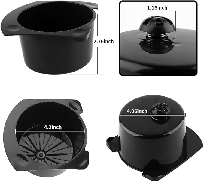 Anbige Replacement Parts Coffee Brew Basket with Gold Mesh Filter, Compatible with Keurig K-DUO Essentials coffee maker(K-duo 5000)