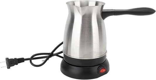 Arabic Coffee Maker Electric Coffee Pot 600ML Stainless Steel Turkish Maker Ergonomic Handle for Home and Warmer by LUCKDANO
