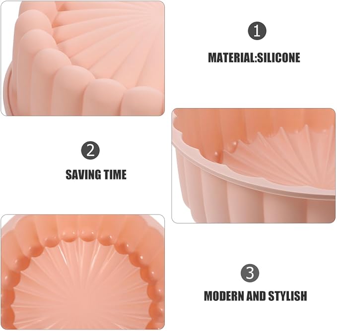 Garneck 2pcs Food-grade Silicone Round Cake Mold Blue Non-stick Baking Molds for Tart and Desserts High-temperature Resistant Bakeware - Image 7