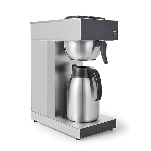 SYBO Commercial Coffee Makers 12 Cup, Drip Coffee Maker Brewer with 74Oz thermal carafe, Stainless Steel Cafetera SF-CB-1AA