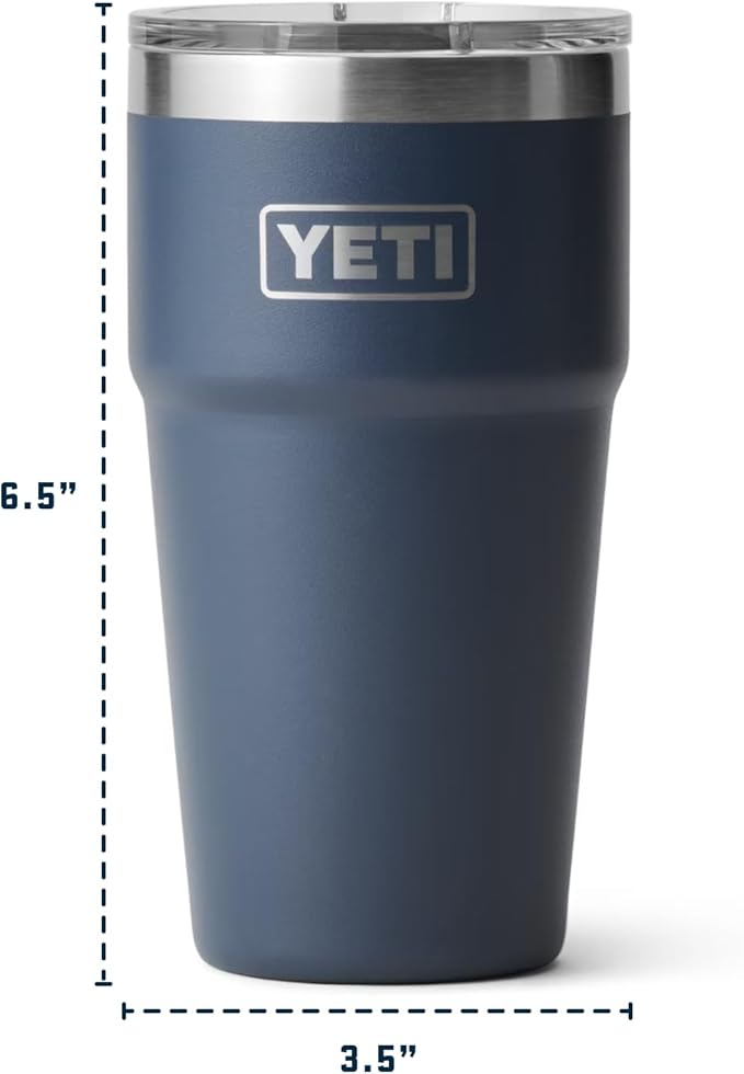 YETI Rambler 20 oz Stackable Tumbler, Stainless Steel, Vacuum Insulated with MagSlider Lid - Image 4