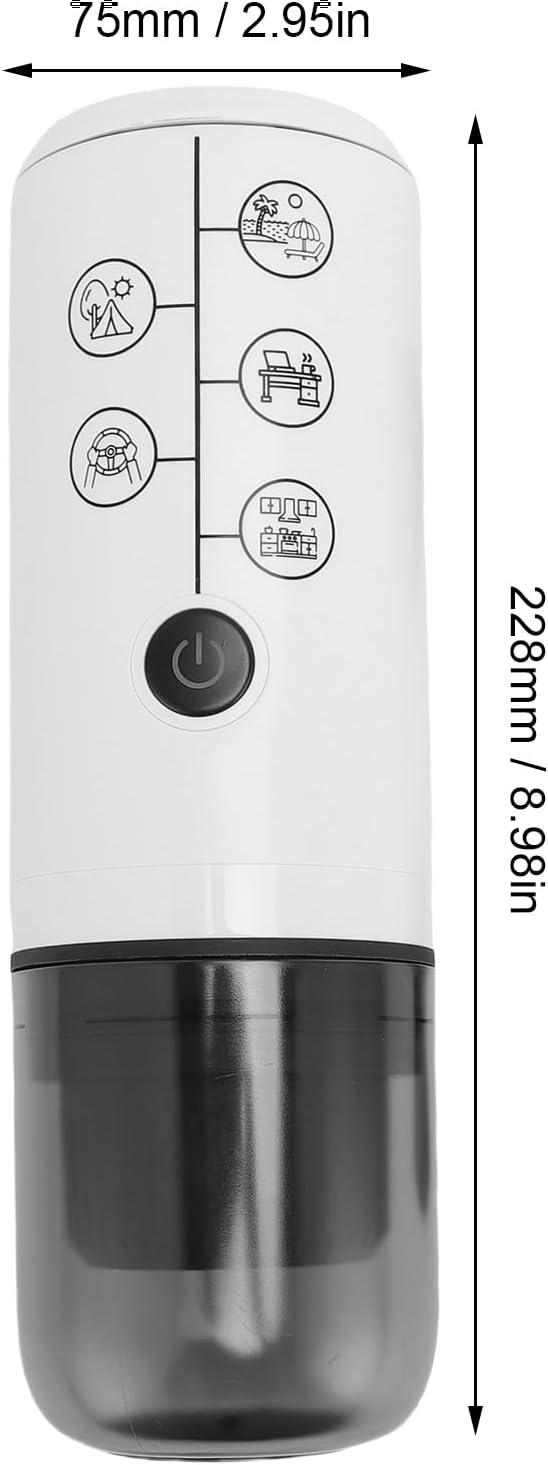 17 Bar Portable Coffee Maker Cordless Automatic Machine for Outdoor Travel Capsule - Image 9