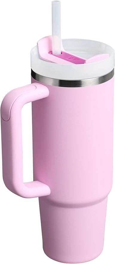 STANLEY Quencher H2.0 Tumbler with Handle and Straw 30 oz | Flowstate 3-Position Lid | Cup Holder Compatible for Travel | Insulated Stainless Steel Cup | BPA-Free | Cherry Blossom - Image 3