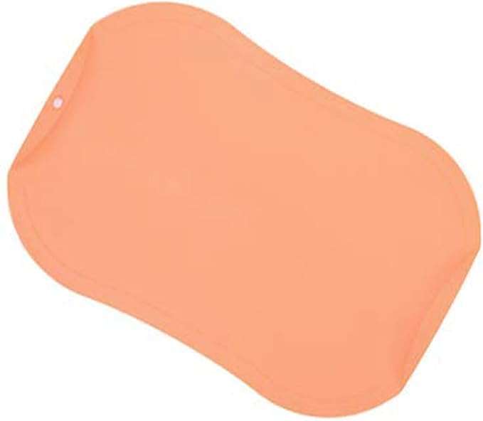 doblé Non-Scratch Flexible Cutting Board for Chopping, Scratch Free Juice Grooves with Easy Grip Handle, Non-Slip Dishwasher Safe for Kitchen (Medium (13.5" x 9.3"), Peach) - Image 2
