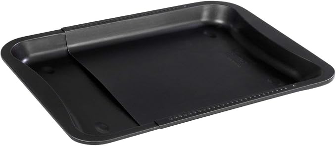 Zenker Adjustable Universal Oven Baking Tray, Black/Metallic, 13.58-20.47 x 12.99 x 1.18" - Image 2