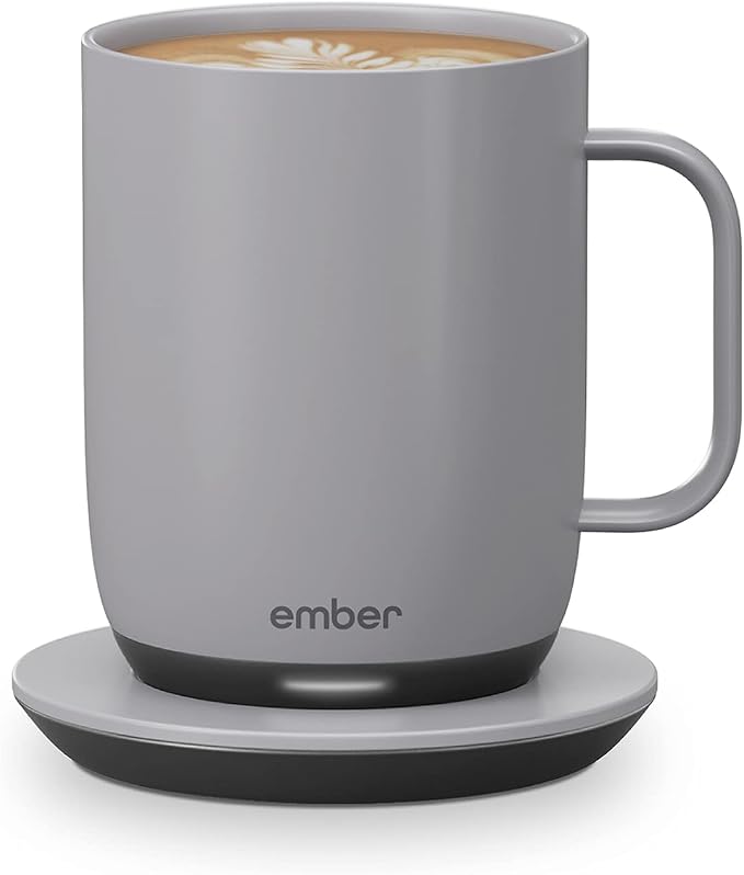 Ember Temperature Control Smart Mug 2, 14 Oz, App-Controlled Heated Coffee Mug with 80 Min Battery Life and Improved Design, GrayModel by Unknown