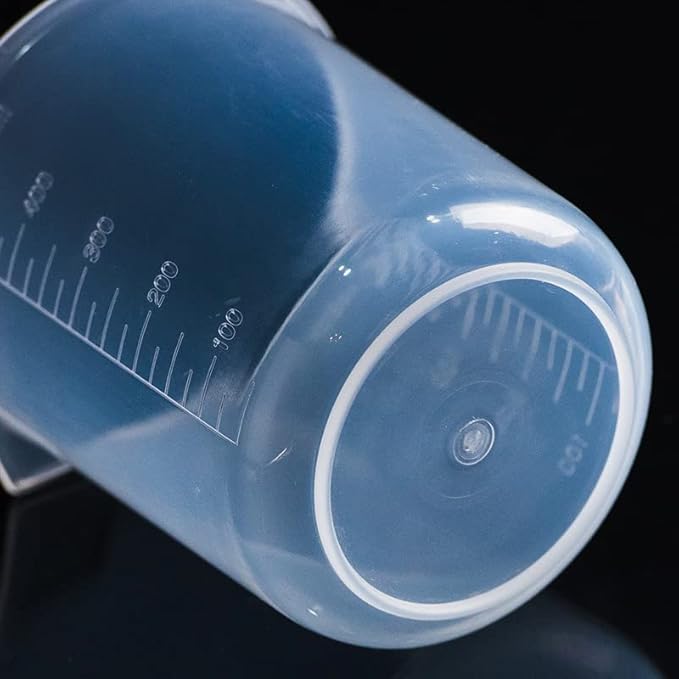 4 Pcs 100ml/3.4oz Plastic Graduated Cup Clear Measuring Cup Multipurpose Mixing Cups for Kitchen Cooking Medicine Measure Tool