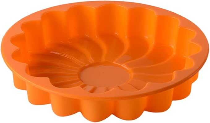 PRETYZOOM Flower-shaped Silicone Cake Pan Large Baking Mold Non-stick Baking Pan for Cheesecake Cornbread Random by PRETYZOOM
