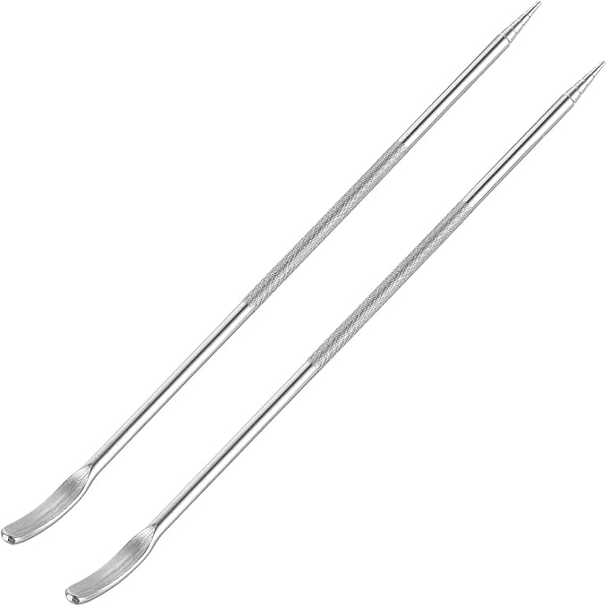 uxcell Stainless Steel Coffee Latte Art Pen, 2Pcs135mm/5.31" Coffee Fancy Tool for Latte Espresso Decorating