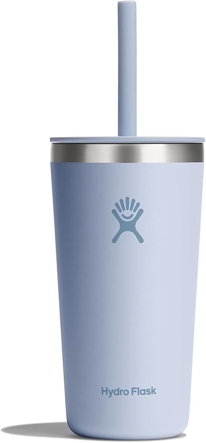 Hydro Flask All Around Tumbler Straw Lid, Insulated Travel Mug, Stainless Steel Coffee Cup 20 Oz Surf by Unknown