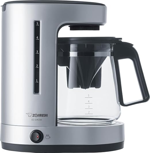 Zojirushi EC-DAC50SZ ZUTTO Coffee Maker 5 Cups, Silver, PFAS-free | PFAS-free by Unknown