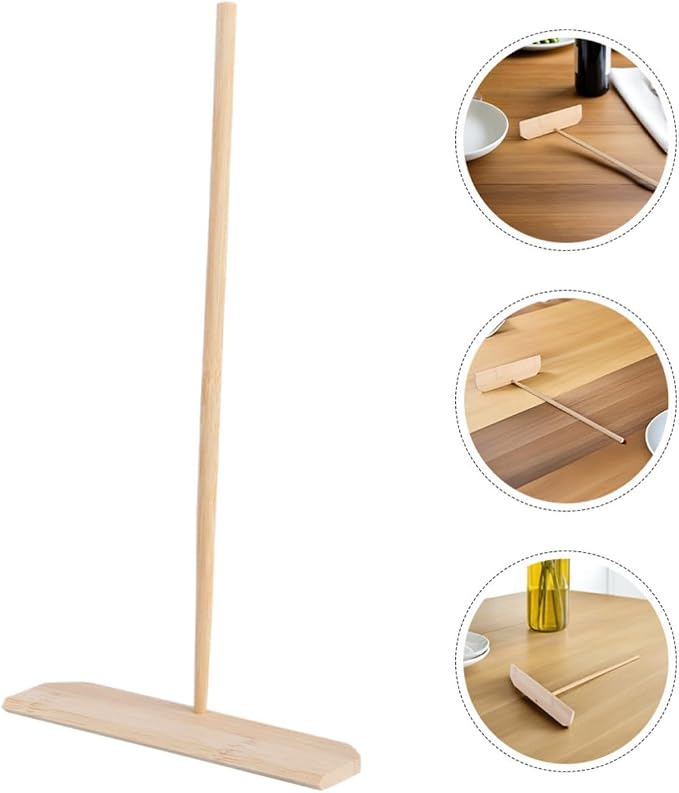 PRETYZOOM 2pcs T-shaped Pancake Batter Spreader and Crepe Spatula Lightweight Cooking Tool for Daily Family Breakfast Preparation Easy to Clean Beige Baking Utensil - Image 9