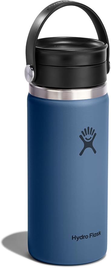 Hydro Flask Flex Sip Coffee Tumbler – Insulated Stainless Steel, Non Spill, Leak Proof Travel Coffee Cup 16 Oz Harbor Blue - Image 2