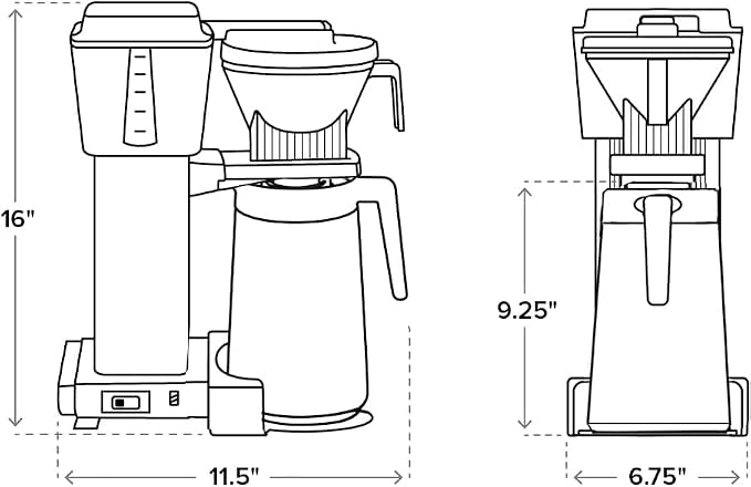 Technivorm Moccamaster 79318 KBGT thermal Carafe 10-Cup Coffee Maker 40 Ounce, Off-White 1.25l - Image 9