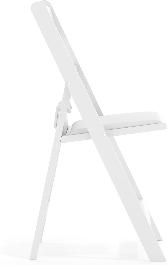 Flash Furniture HERCULES Kids White Resin Folding Chair with White Vinyl Padded Seat | Vinyl Padded Seat, Lightweight, Indoor/Outdoor, HERCULES Series - Image 12