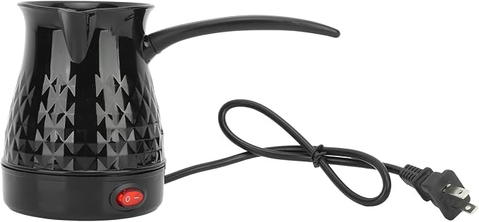 Jiawu Coffee Maker Anti Scald Even Heating Electric Coffee Pot 600ml with Removable Handle Portable Maker for Home Office Travel by JIAWU