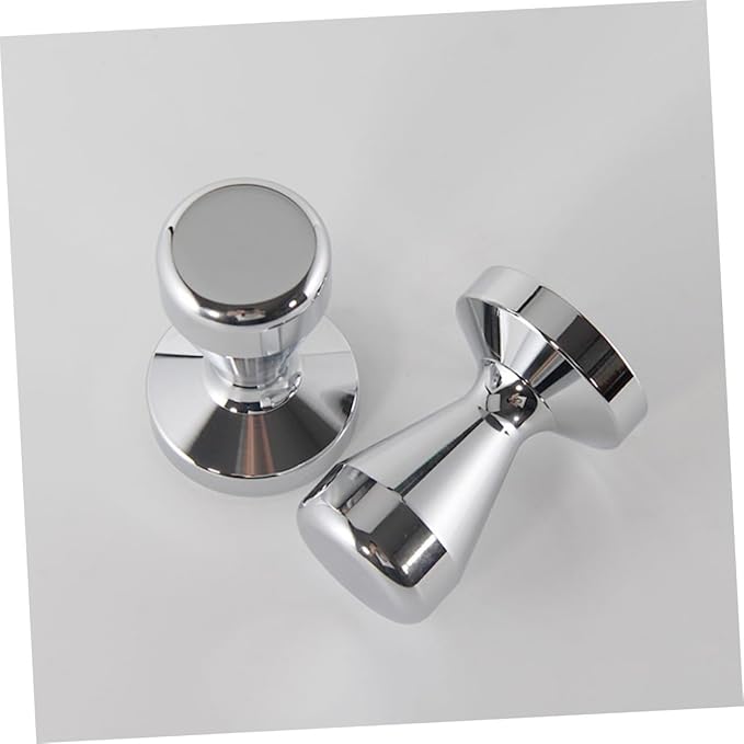 BESPORTBLE Professional Stainless Steel Coffee Tamper Flat Base Ergonomic Grip Espresso Bean Press Tool for Even Extraction Compatible with All Machines