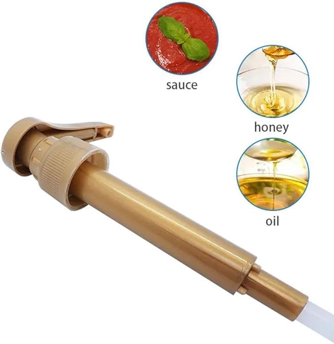 Gold Coffee Syrup Pumps - 4 Pack Dispenser for 750mL Torani, for Davinci and Jordan Skinny Bottles, Precise 0.25oz Dispensing with Lockable Design