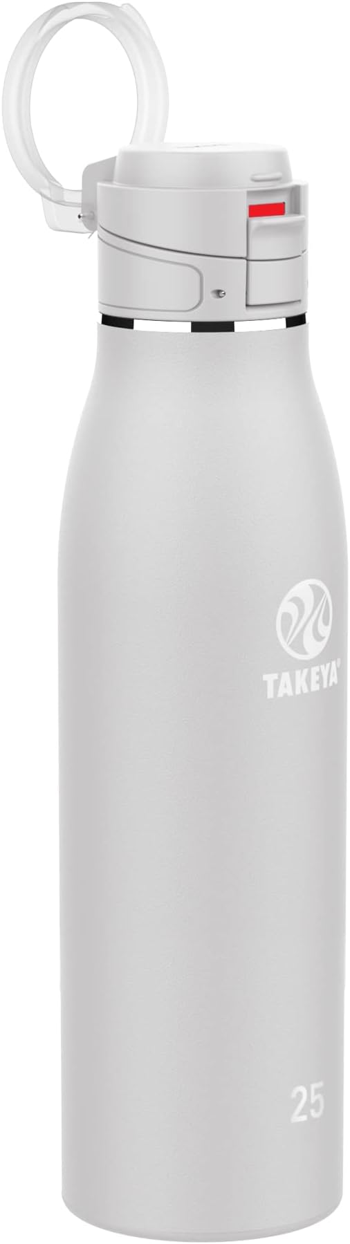 Takeya Traveler Stainless Steel Travel Coffee Mug with Flip-Lock Lid (25 oz, Dodgeball Grey) - Leakproof Insulated Mug for Coffee & Tea by Takeya