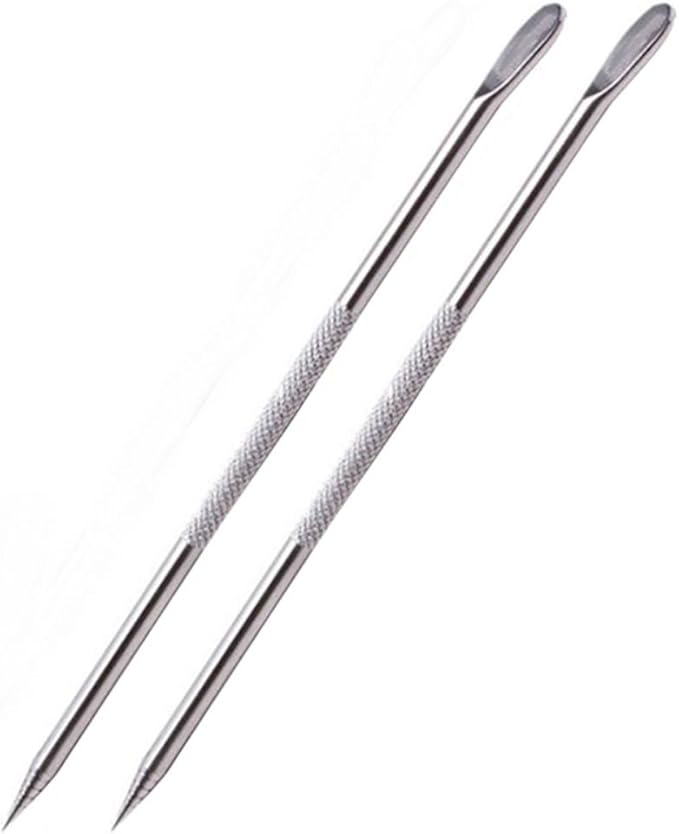 AKOAK Stainless Steel Coffee Art Pen,Coffee Fancy Stitch Barista Tool for Cappuccino Latte Espresso Decorating,2 Pieces