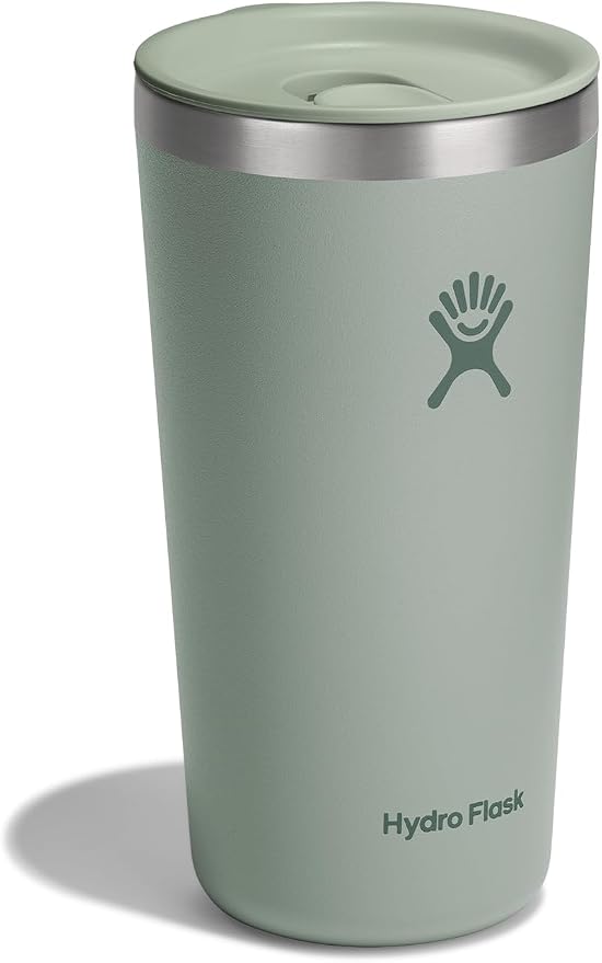 Hydro Flask All Around Tumbler Press-in Lid, Insulated Travel Mug, Stainless Steel Coffee Cup 20 Oz Agave Green - Image 2