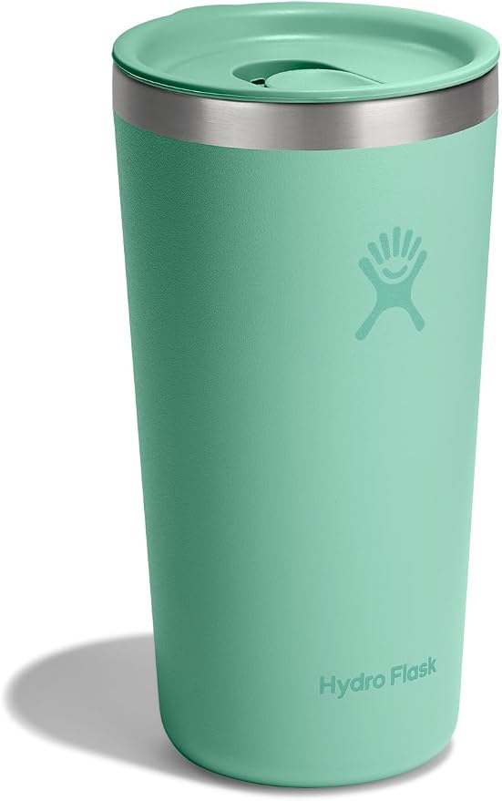 Hydro Flask All Around Tumbler Press-In Lid, Insulated Travel Mug, Stainless Steel Coffee Cup 20 Oz Mermaid Green - Image 2