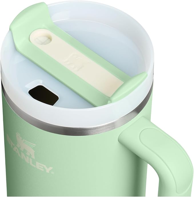 STANLEY Quencher H2.0 Flow State Tumbler, 40 oz, Pistachio | Handle and Straw | 3-Position Lid | Cup Holder Compatible for Travel | Insulated Stainless Steel Cup | BPA-Free - Image 2